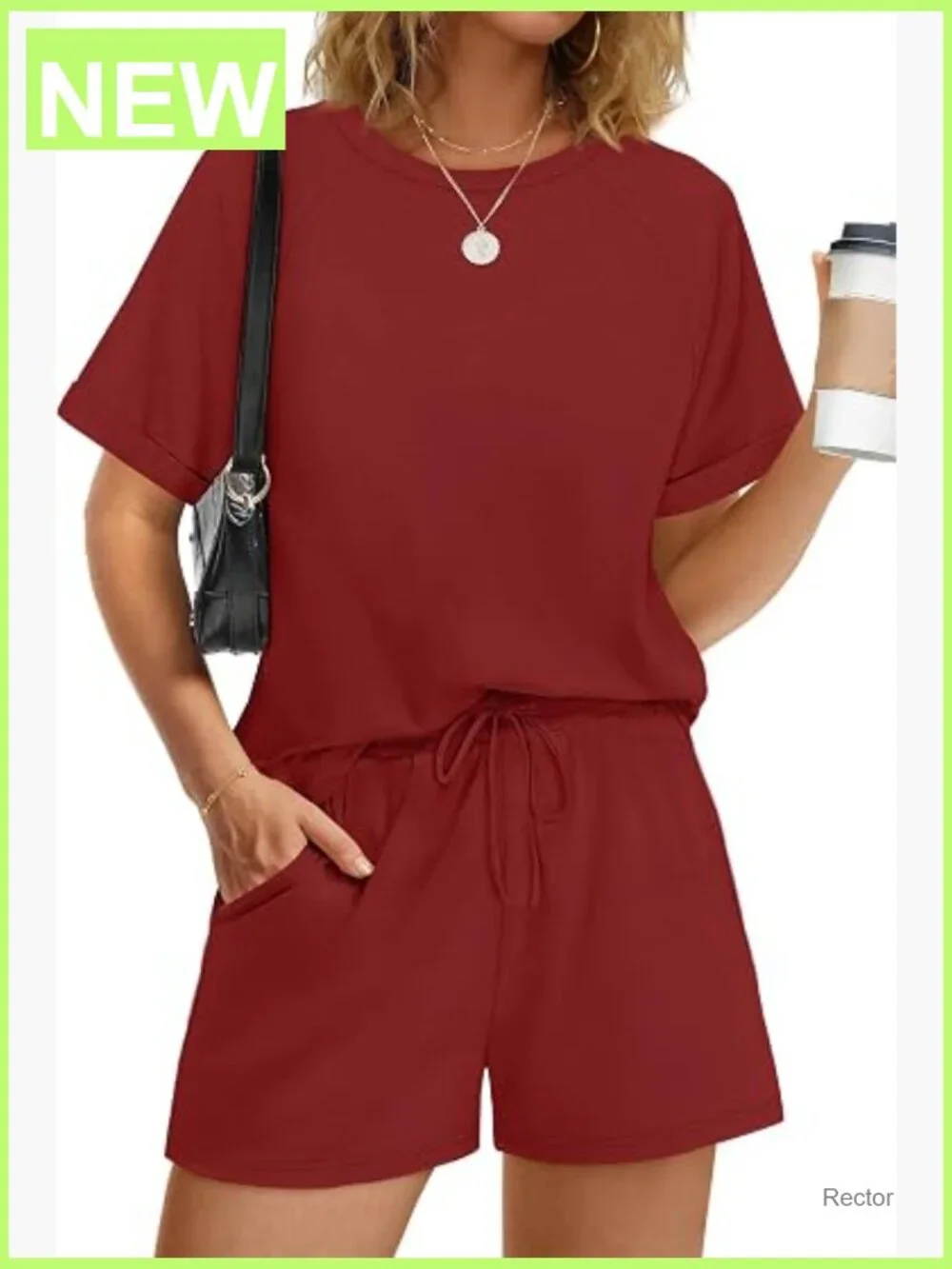 Two Piece Short Set for Women Casual Summer Lounge Matching Outfit